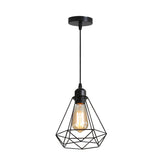 Suspension Plafonnier Industriel Noir E27